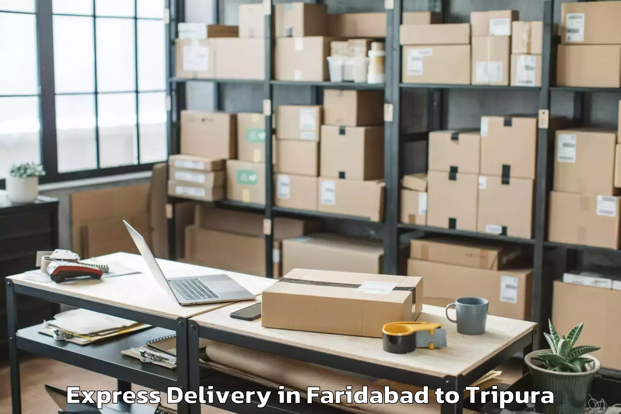 Reliable Faridabad to Jirania Express Delivery